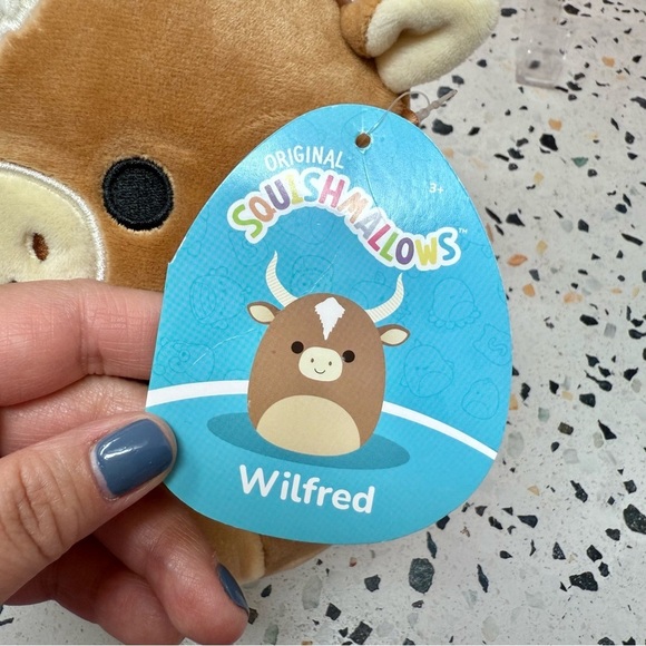 NEW Squishmallows Wilfred 7” Bull Ribbed Horn Tan Plushie Stuffed Animal Sz S - Picture 6 of 10